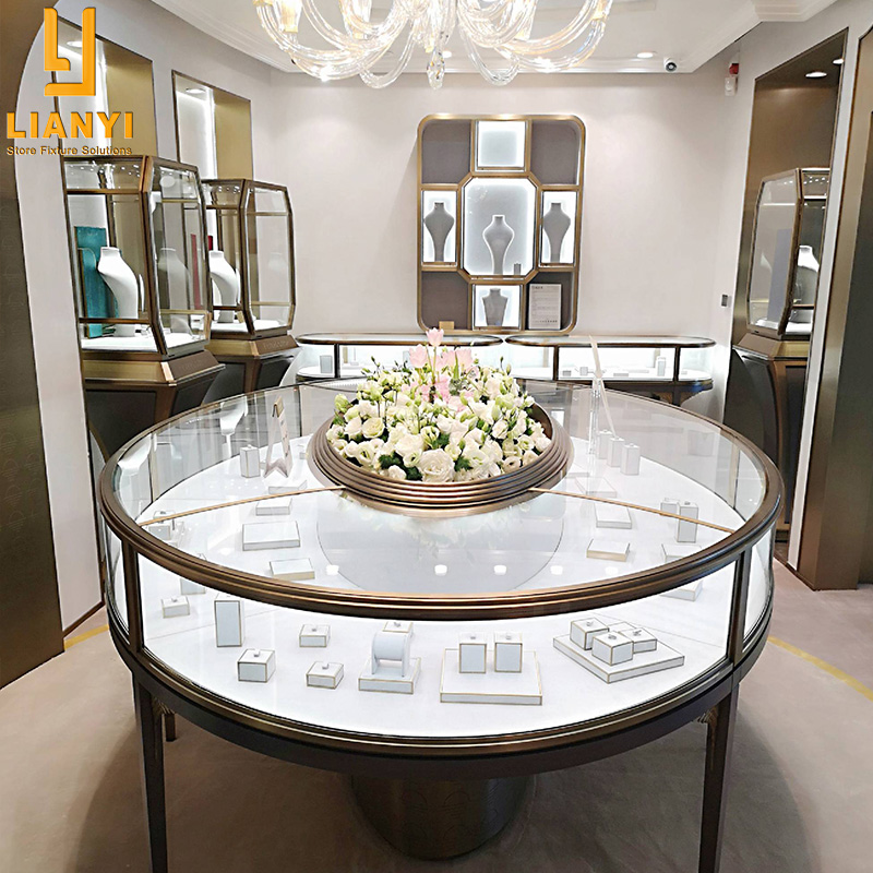 الصانع من المجوهرات مخصص عرض مجلس الوزراء والمجوهرات متجر التصميم الداخلي 